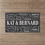 50310 - Classic Family Repeating Name Personalized Doormat