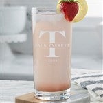 31379 - Lavish Last Name Etched Everyday Drinking Glasses