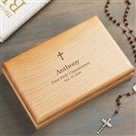 40293 - Communion Cross Personalized Valet Box