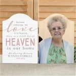 23584 - Heaven In Our Home Personalized Memorial Photo Plaque