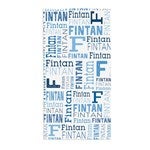 41137 - Trendy Repeating Name Personalized Beach Towel