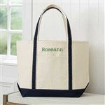 55444 - Embroidered Canvas Boat Tote