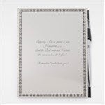 46056 - Engraved Silver Metal Journal