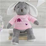 31598 - New Arrival Personalized Baby White and Grey Plush Bunny