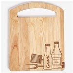 56246 - BBQ Personalized Rubberwood Cutting Board