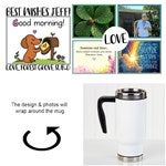 23740 - Love Photo Collage Personalized 14 oz. Commuter Travel Mug For Him