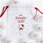 55785 - Snowman Personalized 12pc Snowball Fight In A Bag
