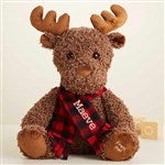 48324 - Buffalo Check Personalized Christmas Moose with Music and Movement