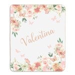 36894 - Butterfly Kisses Baby Girl Personalized Blanket