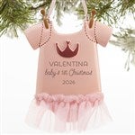 16265 - Baby Girl Bodysuit<sup>©</sup> Personalized Ornament