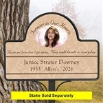 10443 - Forever In Our Hearts Custom Memorial Magnetic Garden Sign