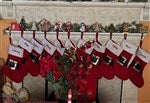 19011 - Santa Belt Personalized Christmas Stockings