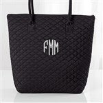 16129 - Embroidered Quilted Shoulder Bag