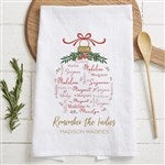 37151 - Merry Family Personalized Christmas Tea Towel