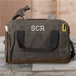 36570 - Embroidered Olive Waxed Canvas Tool Bag