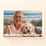 52991 - Cherished Memories Personalized 4x6 Photo Glitter Block