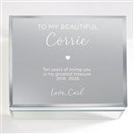 38901 - To My Wife Engraved Mirrored Jewelry Box