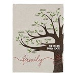 28986 - Our Family Tree Personalized Blankets