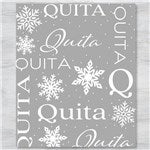 48904 - Christmas Snowflake Repeating Name Personalized Wrapping Paper
