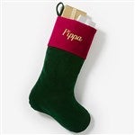 54531 - Yuletide Elegance Embroidered Velvet Stocking