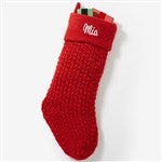 54169 - Knit Noel Embroidered Christmas Stocking
