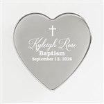 41502 - God Bless Personalized Silver Heart Keepsake Box