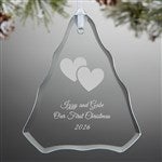 38231 - Choose Your Icon Engraved Glass Tree Ornament 