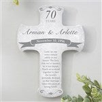 16736 - Anniversary Blessings Personalized Cross