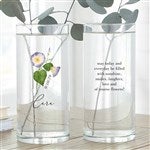 40669 - Birth Month Flower Personalized 7.5\" Flower Vase