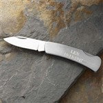 11925 - Personalized Silver Pocket Knife