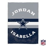 44748 - NFL Dallas Cowboys Classic Personalized Blankets