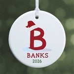 43225 - Initially Santa Personalized Ornament