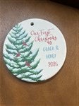 19481 - Grandparents First  Christmas Personalized Ornament