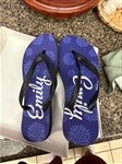 14556 - Flower Power Personalized Adult Flip Flops