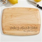 20133 - Kitchen Expressions Personalized Maple Bar Board