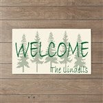 4749 - Evergreen Welcome Personalized Doormat