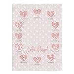 37185 - Sweet Baby Milestone Personalized Fleece Blanket
