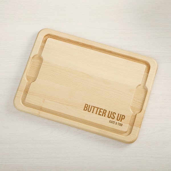 Write Your Own Personalized Hardwood Butter Board 12x17