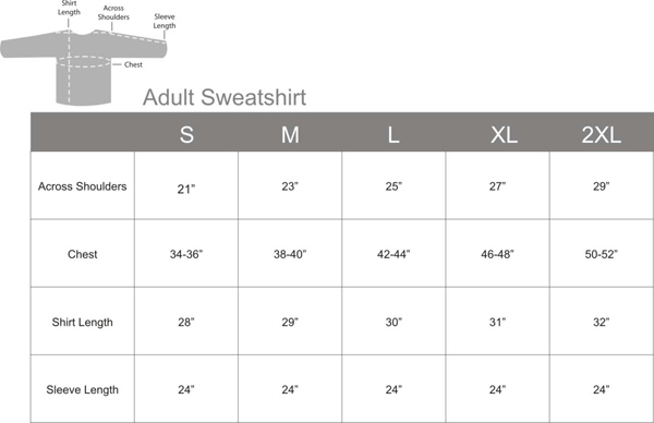 Click here for size chart