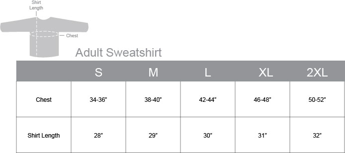 Click here for size chart