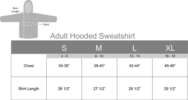 Click here for size chart
